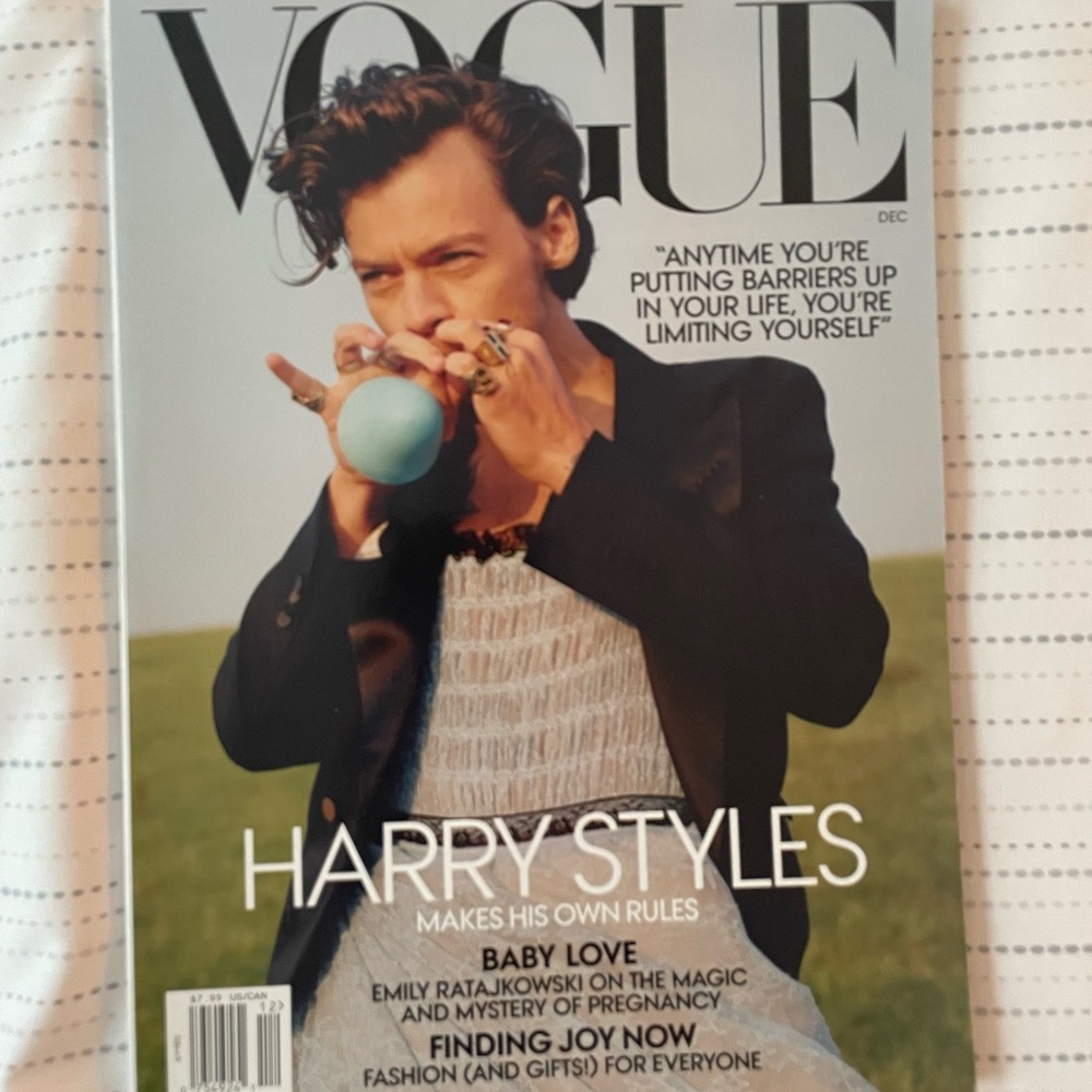 Harry Styles Vogue December 2019 Cover